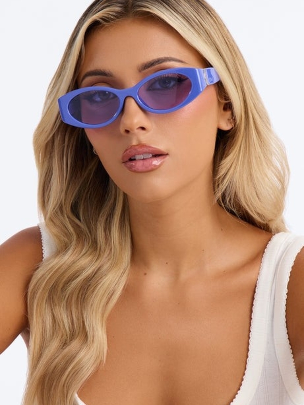 Blue/Purple Cat-Eye Sunglasses